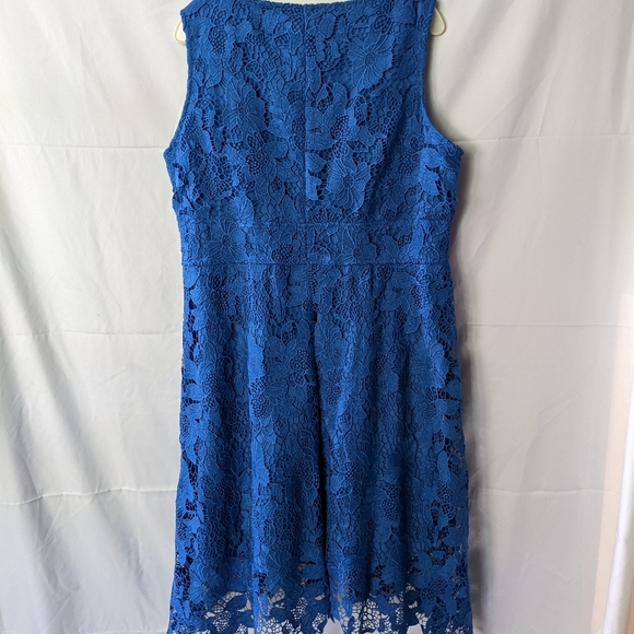 Plus Size Blue Lace Dress size XXL - Picture 2 of 3